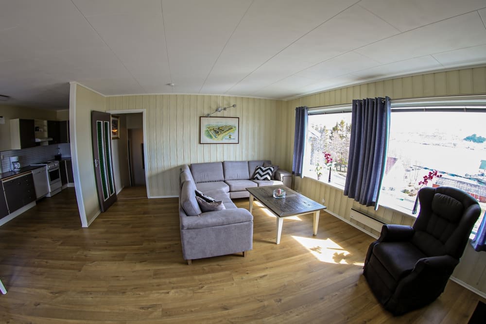 Living / kitchen in Per Arne house, holiday house in Nordreisa / Lyngen