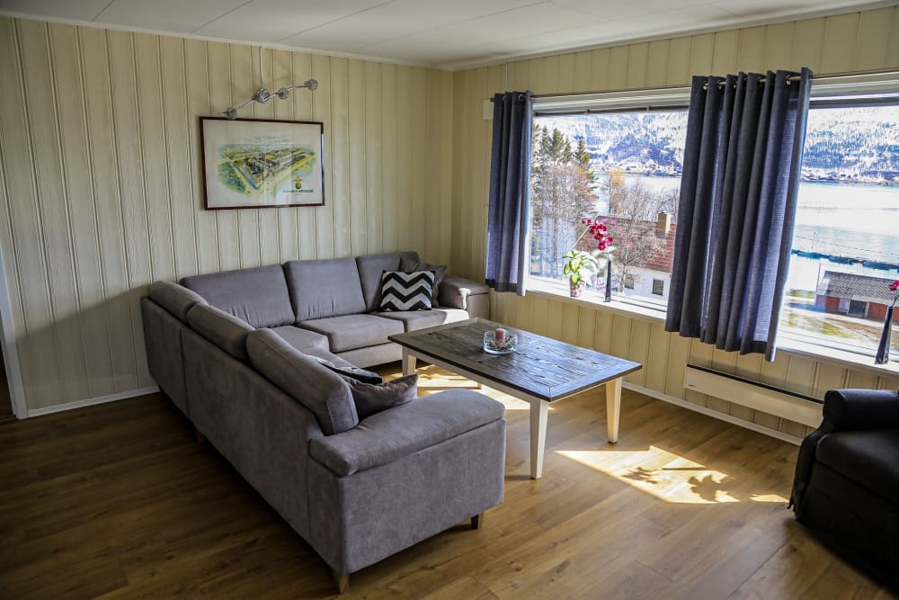 Stue i Per Arne huset, feriehus i Nordreisa / Lyngen